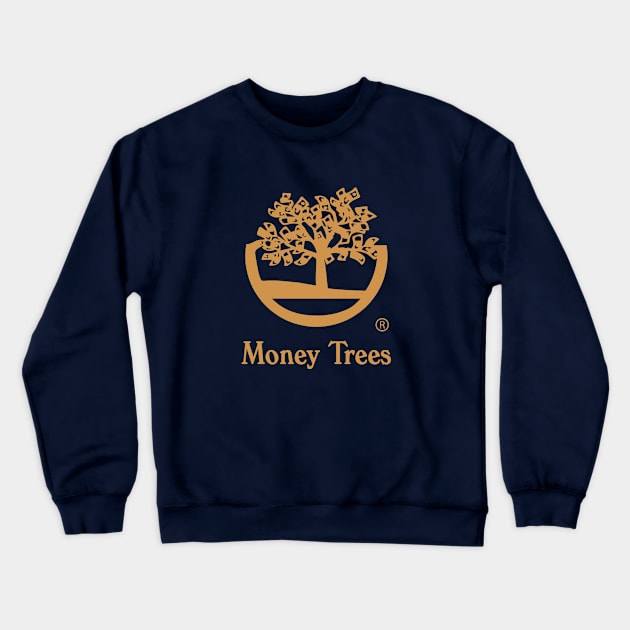 Money Trees brown Crewneck Sweatshirt by undergroundART
